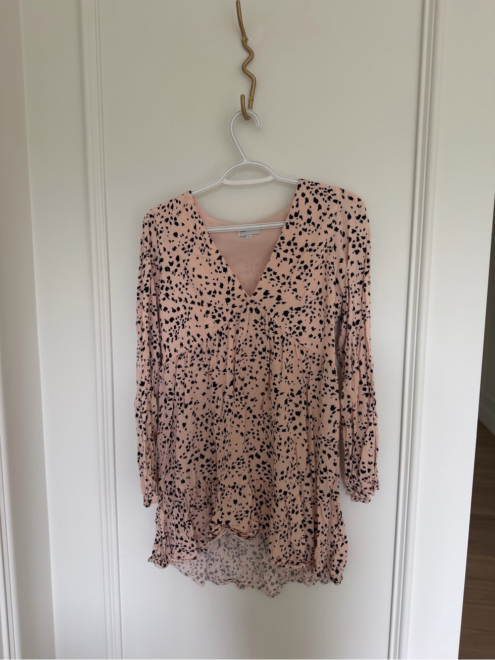 Park and Fifth Women’s Pink Long Sleeve Printed dress
